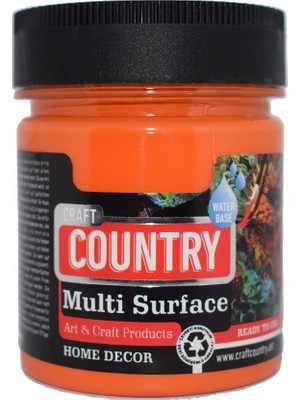 Craft Craft Country Multi Surface Hobi Boyası 120 cc 1032 Turuncu
