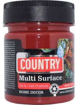 Craft Craft Country Multi Surface Hobi Boyası 120 cc 1041 Bordo