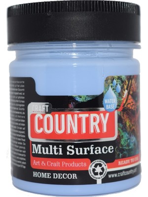 Craft Country Multi Surface Hobi Boyası 120 cc 1054 Şebnem Mavi