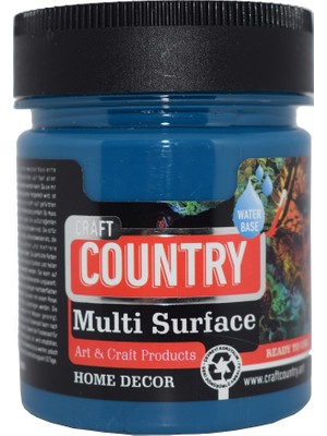 Craft Country Multi Surface Hobi Boyası 120 cc 1062 Turkuaz