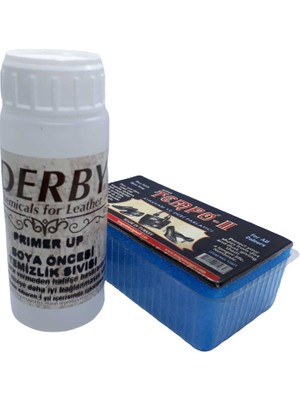 Derby Boya Öncesi Temizleme Sıvısı Parlatıcı Sünger + Boya Süngeri