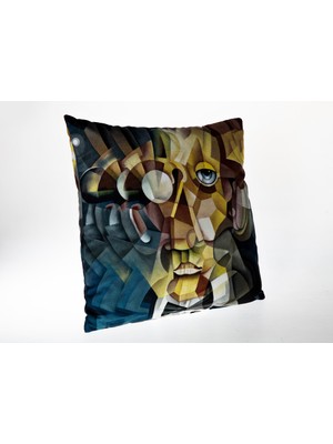 Doqu Home Kırlent Kılıfı Cubism Art Style 01