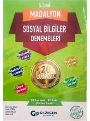 Gezegen Yayıncılık 5.Sınıf Sosyal Bilgiler Madalyon 20 Deneme