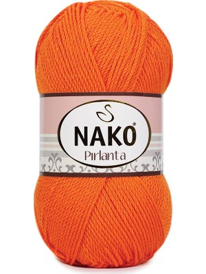 Nako Pırlanta El Örgü İpi  | Canlı Oranj 6733