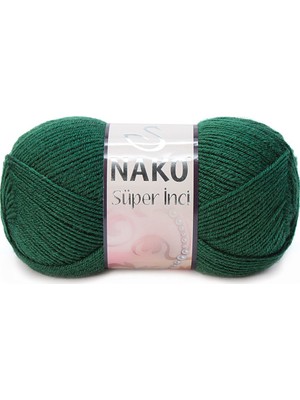 Nako Süper İnci Örgü İpi 601 Zümrüt Yeşil
