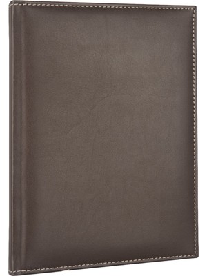 2K Çizgili Defter Diplomat 20 x 28 cm Kahve