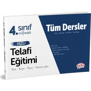 Editör Yayınları 4. Sınıf Tüm Dersler Hızlı Telafi Eğitimi