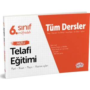 Editör Yayınları 6. Sınıf Tüm Dersler Hızlı Telafi Eğitimi