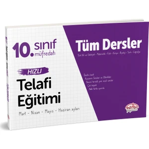 Editör Yayınları 10. Sınıf Tüm Dersler Hızlı Telafi Eğitimi
