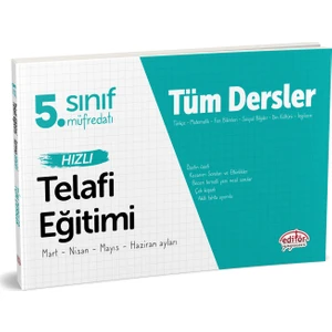Editör Yayınları 5. Sınıf Tüm Dersler Hızlı Telafi Eğitimi
