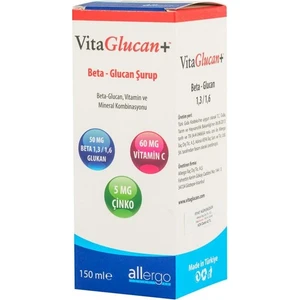 VitaGlucan+ 150 ml Şurup - Beta Glucan + Vitamin C + Çinko