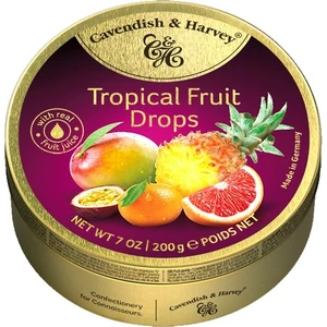 Cavendish & Harvey Tropical Fruit Drops 200 gr - Tropik Meyve Aromalı Atıştırmalık Şekerleme