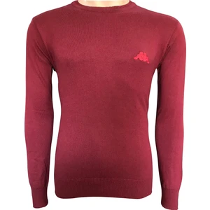 Erkek O Yaka Triko Plamb Bordo