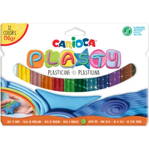Plasty Renkli Kurumayan Oyun Hamuru 150 Gr. 12'li