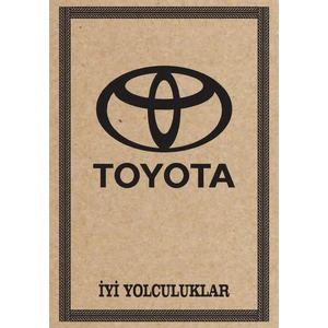 Oto Paspas Kağıdı Toyota Amblem Baskılı 100 Adet 35 x 50 cm