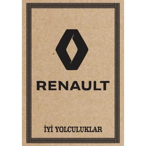 Oto Paspas Kağıdı Renault Amblem Baskılı 100 Adet 35 x 50 cm