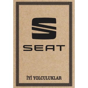 Oto Paspas Kağıdı Seat Amblem Baskılı 100 Adet 35 x 50 cm