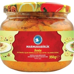 Soslu Zeytin Cam Kavanoz 350 gr