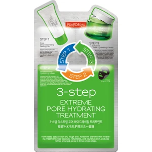 Yoğun Gözenek Nemlendirici 3 Aşamalı Bakım Seti -  1. Peeling 2. Nemlendirici Krem 3. Nemlendirici Maske 3lü