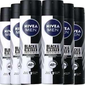 Invisible Black&white Power Sprey Erkek Deodorant 150 Ml*6 Adet Avantajlı Paket