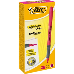 Briteliner Grip Fosforlu Kalem Pembe, 12'li Kutu