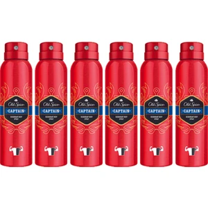 Old Spice Sprey Deodorant 150 ml Captain 6 Adet