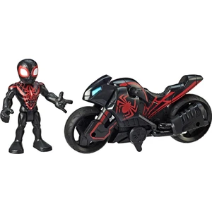 Hasbro Marvel Super Hero Adventures Kid Arachnid Mega Mini Figür ve Motosikleti