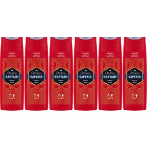 Old Spice Duş Jeli & Şampuan 400 ml Captain 6 Adet