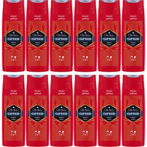 Old Spice Duş Jeli & Şampuan 400 ml Captain 12 Adet