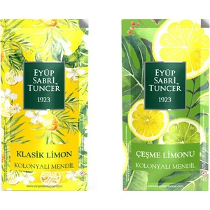 Eyüp Sabri Tuncer Klasik Limon Kolonyalı Mendil & Çeşme Limonu Kolonyalı Mendil 300 Adet