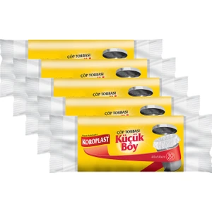 Küçük Boy Çöp Torbası 30 Adet - 5'li
