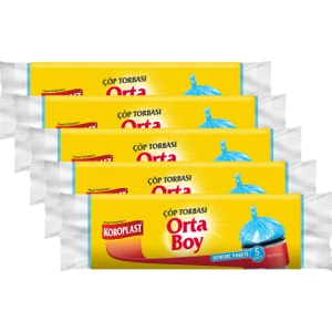 Orta Boy Çöp Torbası Deneme Paketi 5 Adet - 5'li
