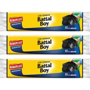 Battal Boy Çöp Torbası 10 Adet - 3'lü