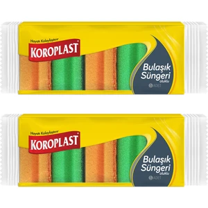 Bulaşık Süngeri Oluklu 5 Adet - 2'li
