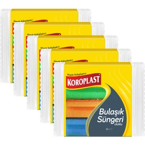 Bulaşık Süngeri Oluklu 8 Adet - 5'li