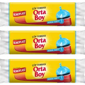 Orta Boy Çöp Torbası Deneme Paketi 5 Adet - 3'lü