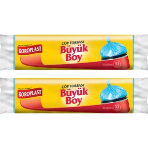 Büyük Boy Çöp Torbası 10 Adet - 2'li