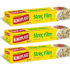 Streç Film 15 Metre - 3'lü