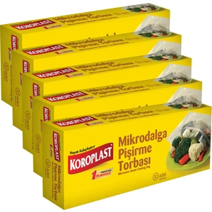 Mikrodalga Pişirme Torbası 24X21,5 cm 10 Adet - 5'li