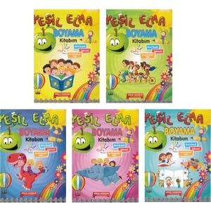 Gönül Yeşil Elma Boyama Seti 5 Kitap