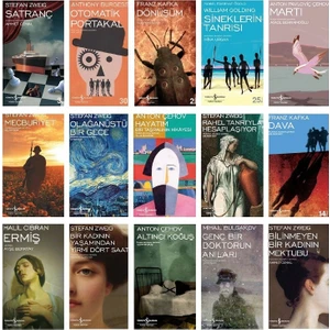Modern Klasiklerden Seçmeler: Altıncı Koğuş  -Olağanüstü Bir Gece  - Sineklerin Tanrısı  - 15 Kitap Set
