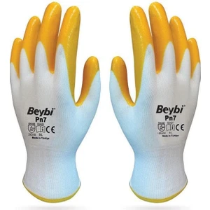 Pn7 Nitril Eldiven El-K7 Sarı No: 10 XL 3'lü