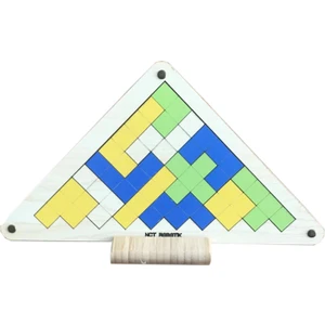 NCT Robotik Çocuk Eğitici Ahşap Puzzle Oyuncak - Üçgen Tetris