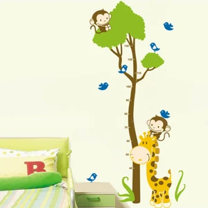 Crystal Kids Çocuk Odası Boy ve Gelişim Ölçer Büyük Boy Zürafa Duvar Sticker