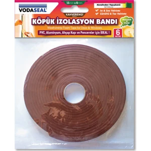 Kapı Pencere Soğuk Izolasyon Bandı Fitili Yapışkanlı 6X15 mm