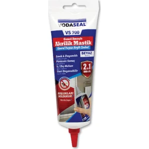 VS-700 Genel Amaçlı Esnek Boyanabilir Akrilik Mastik Beyaz 400 gr