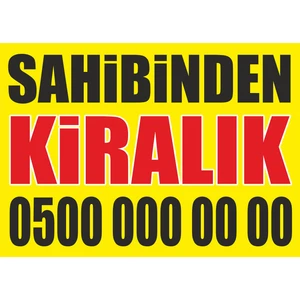 Baskı Merkezi Sahibinden Kiralık Branda Afiş 50 x 70 cm