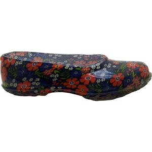 Kadın Şeffaf Çiçekli Lastik Ayakkabı