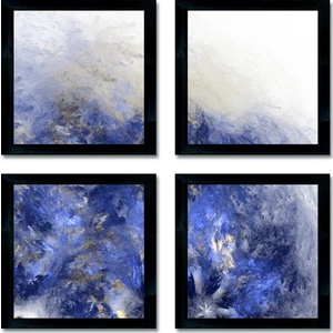 Dokulu Tablo Seti Çerçeveli 4lü Set 65 x 65 cm