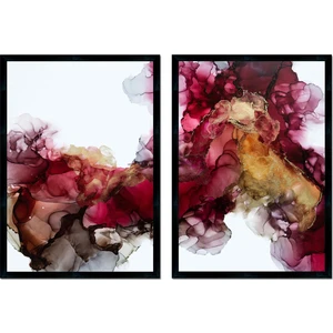 Dokulu Tablo Seti Çerçeveli 2li Set 105 x 70 cm